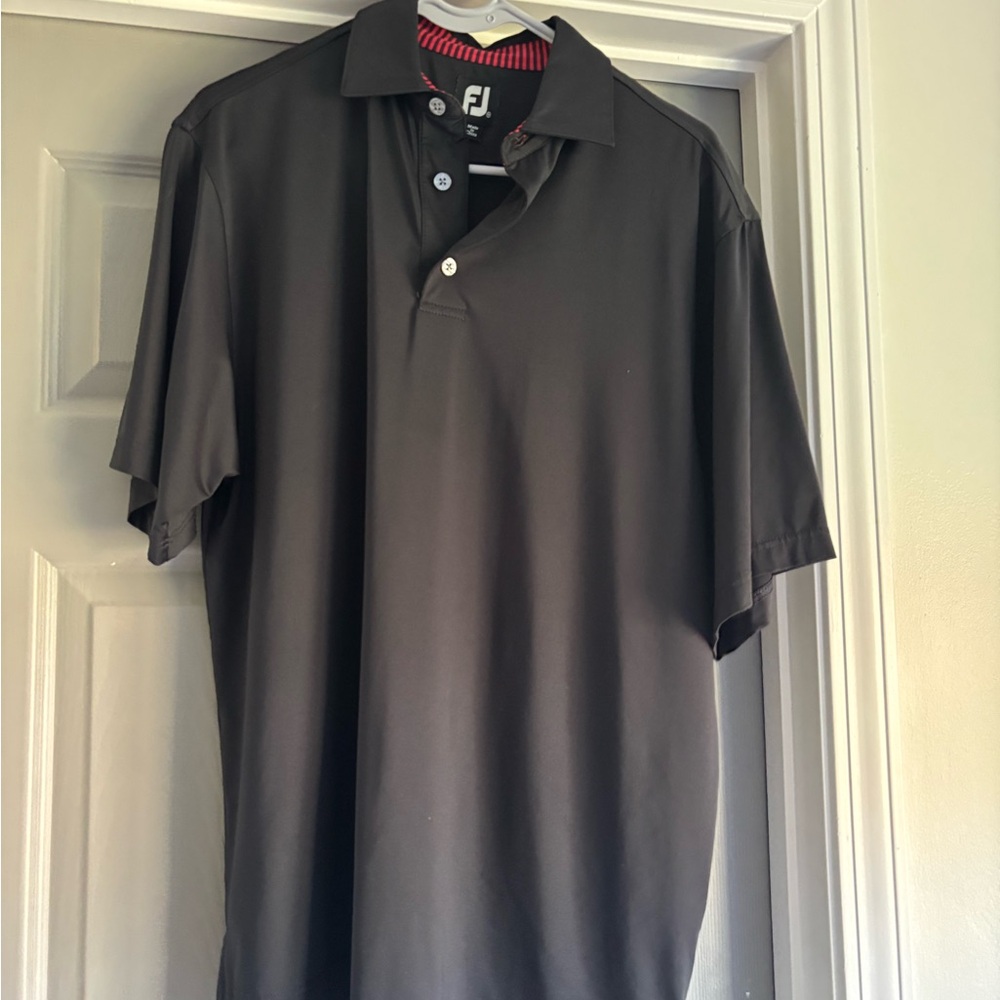 FootJoy Men's Black Polo Shirt